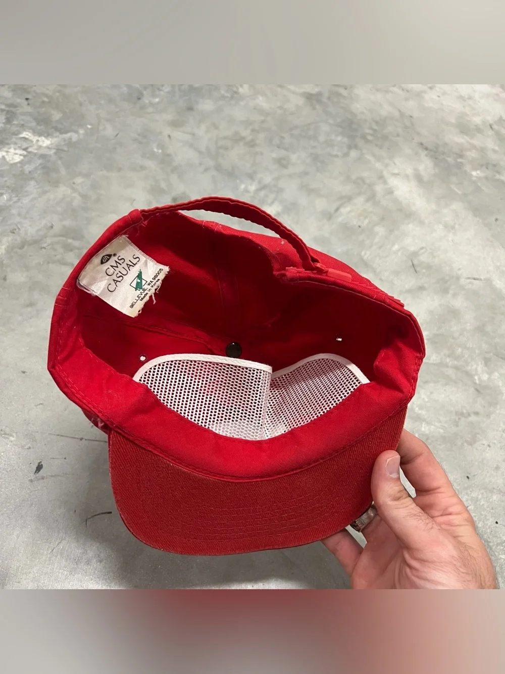 Vintage 80s Everybody Duck Golf Hat Red Foam Rope Trucker Cap Yupoong Korea